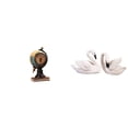 thumbnail image 1 of Figura de cisne, estatua, reloj de mesa, coleccionable, adorno de escritorio, esculturas de resina, decoración para pasteles, figuras de pájaros para, 1 of 8