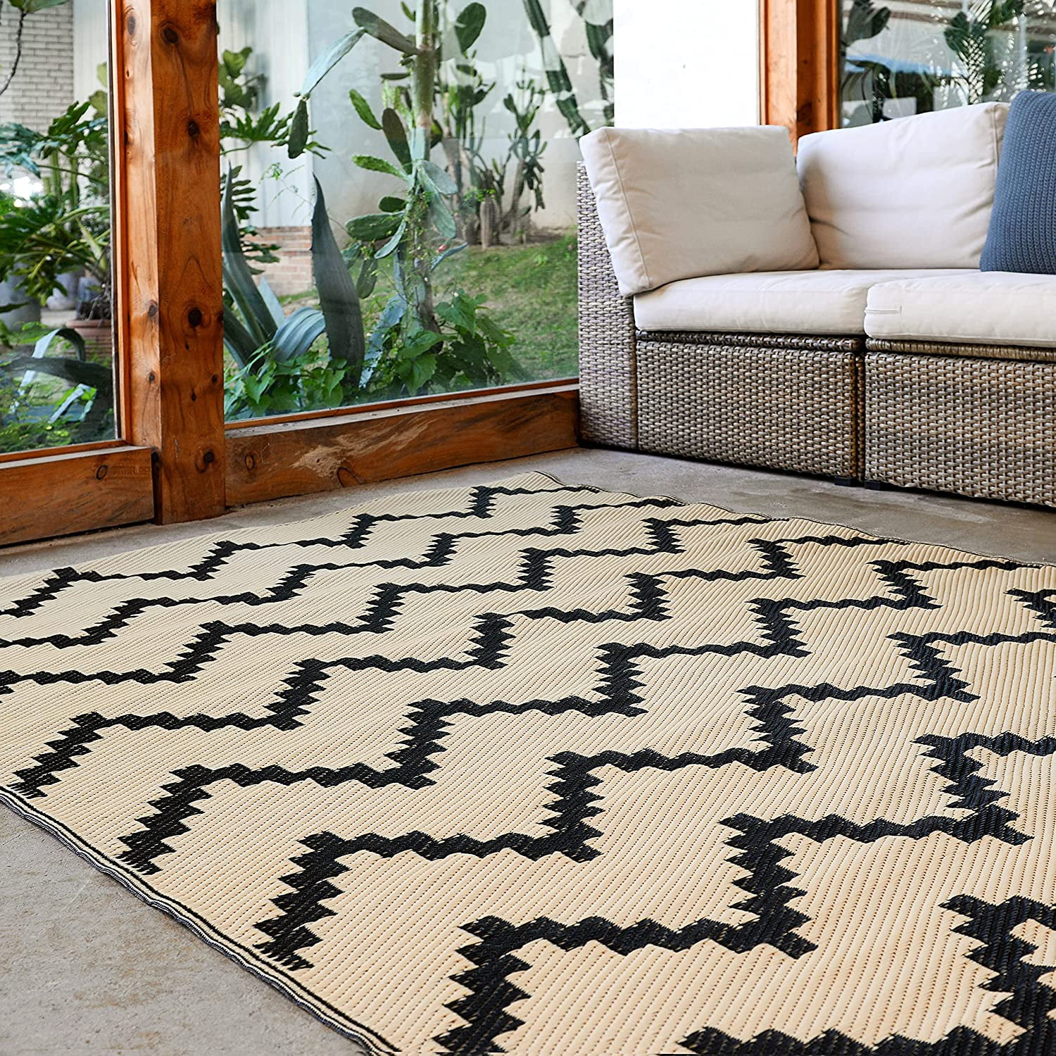 CHRUI Patio Outdoor Rug 9x12 Outdoor Rugs for Patios Clearance