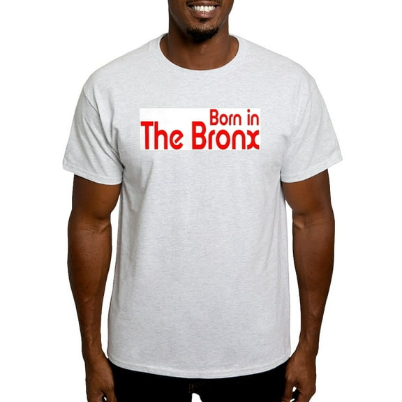 CafePress - Born In The Bronx Ash Grey T Shirt - Men's Classic Graphic T-Shirt