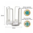 thumbnail image 3 of Bangus Dish Rack Rotating Telescopic Kitchen Tableware Storage Box w/Draining Rack, 3 of 5