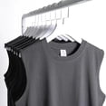 thumbnail image 5 of FLMEI Men's Women Basic Sleeveless Vest Top Cotton Solid Male Female T-Shirt Undershirt Activewear Sizes S~4XL, 5 of 9