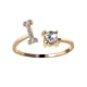 thumbnail image 5 of Anillo de acero de titanio con incrustaciones de letras, joyería de diamantes para mujer, conjunto de joyería de verano, 5 of 6