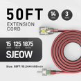 thumbnail image 2 of Cable de extensión PRIMOWIRE de 50 pies para exteriores, calibre 14/3, 15 A, 1875 W ETL, 2 of 9