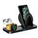 thumbnail image 2 of Soporte de carga inalámbrico 3 en 1 Compatible con Apple Watch y Airpods Pro, base de carga rápida para iPhone 12 pro, 11, Xs max, Xr, 2 of 8