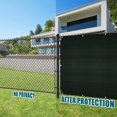 thumbnail image 5 of 4ft x 50ft Green Privacy Fence Screen Heavy Duty Chain Link Mesh Outdoor Shade Cover 90% Blockage, 5 of 6