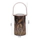 thumbnail image 3 of Solar Lantern Outdoor Hanging Light | Hollowed Metal LED Garden Decor | Waterproof IP55 Retro Iron Lamp | Solar Powered | Patio Yard Landscape Decorative | 7.87x4.72in | 1 Pack, 3 of 9