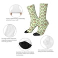 thumbnail image 3 of Xecao Cute Chubby Frog Pattern Sport Socks for Women and Men Crew Socks Sporty Calf Socks Casual Socks, 3 of 6