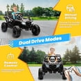 thumbnail image 4 of Joyracer 24 Volt Ride on Toys with Remote, 4WD Power UTV Wheels with 800W Motors, Bluetooth, Spring Suspension, LED Light, 3 Speeds, Black, 4 of 10