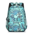 thumbnail image 2 of Paisley Pattern Backpack for School,Cute School Bag,Schoolbag with Adjustable Shoulder Straps & Padded Back,16.9 Inch, 2 of 5