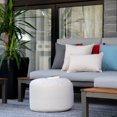 thumbnail image 2 of Gouchee Home Soleil Indoor/Outdoor Ottoman – Water-Repellent Beige Pouf with Polystyrene Bead Filling, Lightweight & Durable for Patio, Balcony, or Living Room, 2 of 6