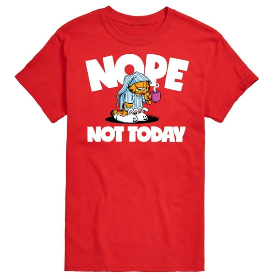 Garfield - Nope Not Today Sleepy Garfield - Men's Short Sleeve Graphic T-Shirt