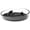 Black, variant on Pet Life ® 'Cirlicue' Shark Fin Shaped Modern Slow Feeding Pet Bowl