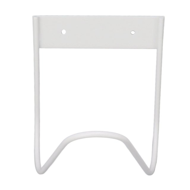Soporte para manguera de jardín, soporte de pared de acero inoxidable 304, colgador de gancho para manguera de agua resistente para patio exterior, blanco