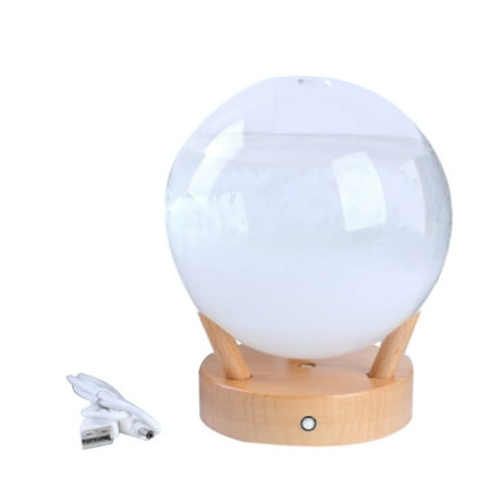 

Storm Glass Crystal Weather Forecast Drop Liquid Night Light Lighting Ornaments Accessories (White)