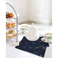 thumbnail image 7 of Blue Starry Sky Dish Towels Set, Waffle Weave Kitchen Towels 4 Pieces, Universe Space Galaxy Night Star Microfiber Hair Face Bath Tea Towel Absorbent Quick Drying Cleaning Dish Cloths, 12"x12", 7 of 7