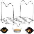 thumbnail image 1 of YOPTOP With handles Compatible with Instant Pot Accessories 6 Qt 8 Quart  Pressure Cooker Trivet Wire Steam Rack  Great for Lifting out Whatever Delicious Meats & Veggies You Cook,none,none, 1 of 7