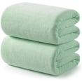 thumbnail image 2 of 2 Pack Microfiber Extra Large Bath Sheets, 35 x 70 Inches, 670G, Soft and Absorbent, Quick Dry Oversized Bath Towels, Perfect for Bathroom, Plush Shower Towels for Spa, Gym & Hotel, Purple, 2 of 9