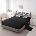 thumbnail image 3 of Erosebridal Abstract Sqare Bedding Queen Size,Geometric Rectangle Comforter Sets with Sheets,Stripes Room Decorative,Reversible,Breathable,7pcs, 3 of 5