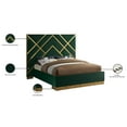 thumbnail image 5 of Maklaine Contemporary Rich Velvet Queen Bed in Green, 5 of 8