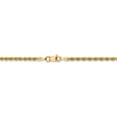 thumbnail image 3 of 14k 2.5mm Regular Rope Chain in 14k Yellow Gold, 3 of 3