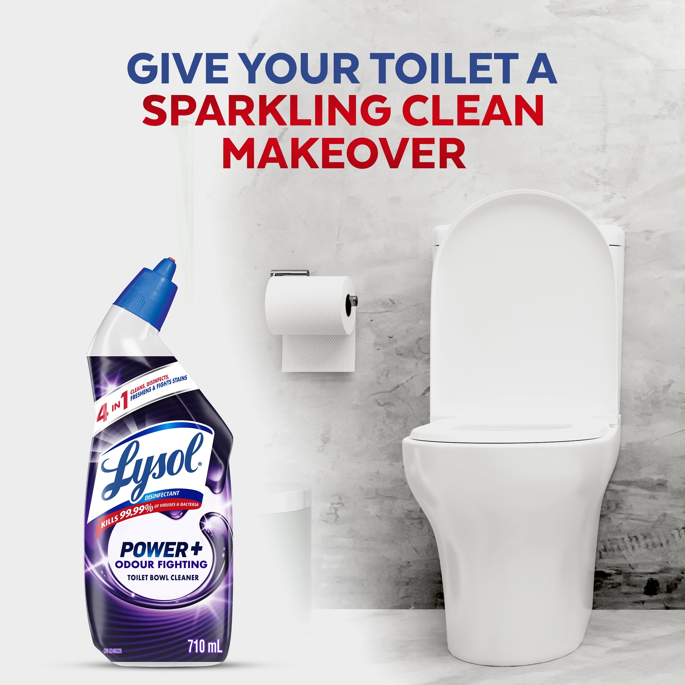 Lysol® Toilet Bowl Cleaner - Power + Odour Fighting Fresh Scent, 710 mL