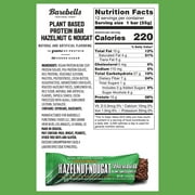 Barebells Vegan Plant Based Protein Bars with 15g High Protein, 1.9oz Bars, Hazelnut & Nougat - 12 Count