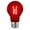 Red, variant on Luxrite A19 Edison LED Light Bulb, 4.5W=60W Colored Glass Filament, UL Listed, E26 Base, Indoor Outdoor Red