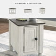 thumbnail image 5 of Signature Design by Ashley Havalance Chairside End Table with USB Charging, White/Gray, 5 of 7