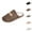 Brown, variant on Fuzzy Slippers for Women Warm Cozy Plush House Slides Cozy Slippers And Stylish Indoor Stripe Slippers For Couples Warm And Comfortable Home Footwear