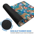 thumbnail image 6 of Long Mouse Pads for Desk,Basset Hound Dog and Flower-1 Desk Mats on Top Of Desks, Desk Mouse Pad Extra Large with 3mm Non-Slip Base and Stitched Edge for Gaming,Office,Work,Home 47.3"x23.6", 6 of 6