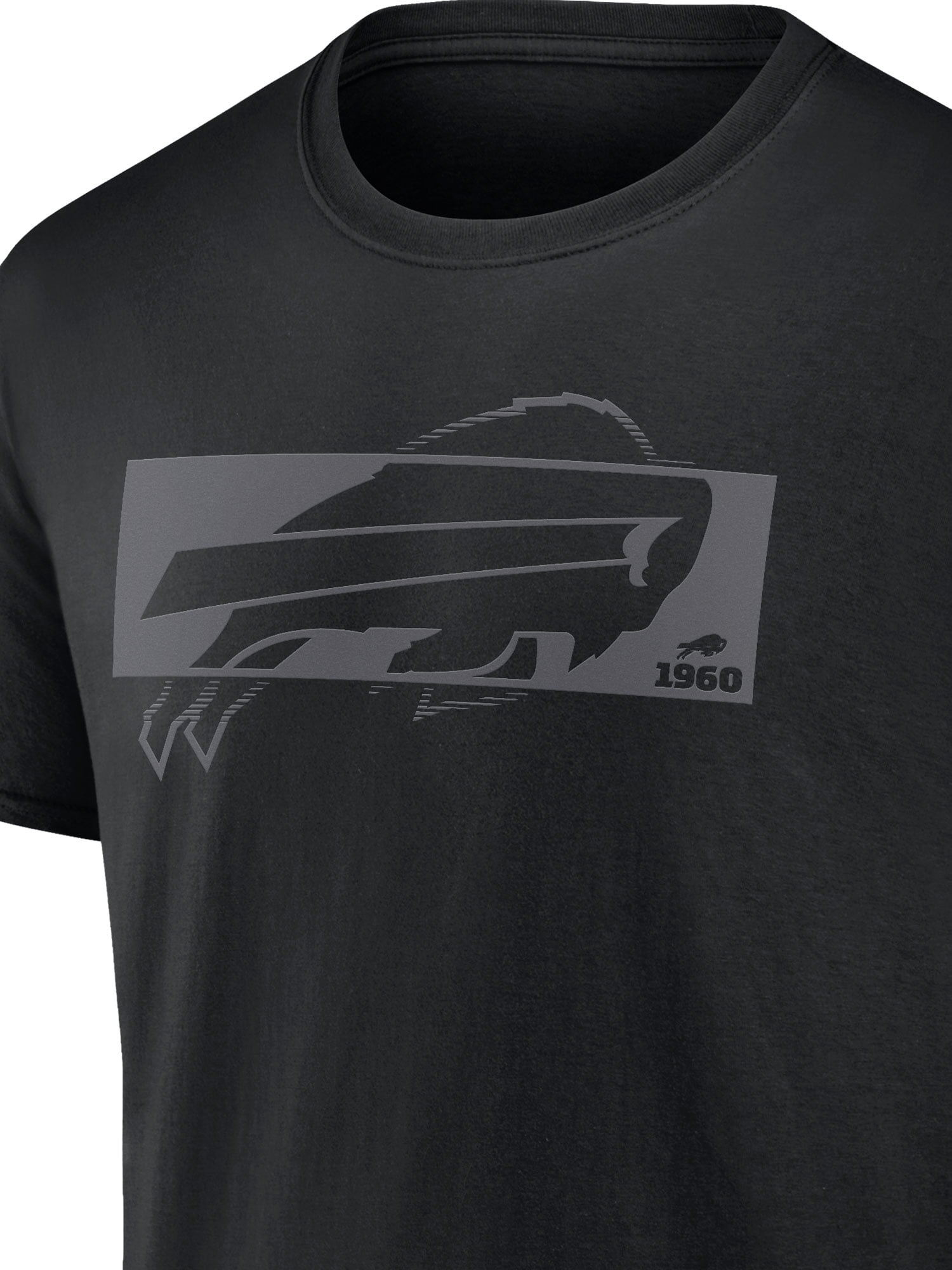 NFL Buffalo Bills Men's Cotton Black Short Sleeve T-Shirt