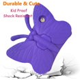thumbnail image 5 of iPad 6th Generation Case for Kids, iPad 9.7 Case, Light Weight Shockproof EVA Foam Protective Tablet Stand Cover Holder for Apple iPad Air/Air 2 iPad 9.7 2017/2018 - Cute Butterfly, Purple, 5 of 14