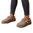 thumbnail image 5 of KEVCHE Womens Winter Warm Furry Flat Shoes,Cotton Lined Cozy Design with Cushion Comfort Sole and Soft Interior,Non-Slip Durable Footwear for Indoor Outdoor Daily Gifts, 5 of 7