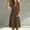 *Coffee, variant on Women's Sleeveless V Neck Button Knee Length Romper with Pocket,Casual Summer Jumpsuit Navy,Women's Plus M