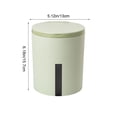 thumbnail image 6 of Viflosae Trash Can Garbage Bin Garbage Bin Countertop Wastebasket Push Button Multipurpose 15.7x12.5x13cm Small Recycle Bin for Bedside Tables Desktop, 6 of 9