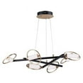thumbnail image 1 of E23278-93BKSFTG-ET2 Lighting-Flare - 38.25 30W 6 LED Pendant  Black/Soft Gold Finish with, 1 of 7