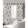 thumbnail image 4 of Wildflower Blackout Curtains for Bedroom Living Room Darkening Curtains 84 Inch Length 2 Panels Set Pink Floral Watercolor Pink White Summer Window Curtain Window Treatment Grommet Drapes 42"x84", 4 of 9