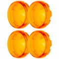 thumbnail image 4 of Motorcycle Turn Signal Cover, 4pcs Turn Signal Lens Panel Abrasion Resistant  For Motorbike Accessories Yellow, 4 of 8