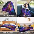 thumbnail image 7 of 50x60 inch Crystal Fleece & Arctic Fleece Blanket Soft Bed Throws for Home or Camping Neon Color Zebra, 7 of 7