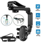 1080° Rotatable and Retractable Car Phone Holder multifunction Car Rearview Mirrior Mount Cradle Clip Universal