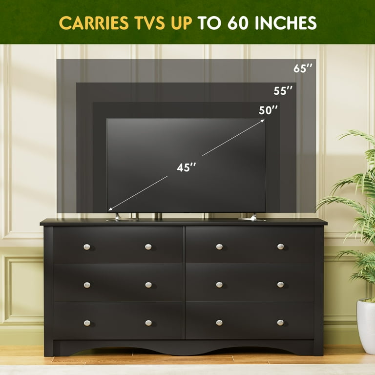 60 inch black dresser Terrell 60 Dresser Dark Gray