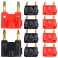 thumbnail image 3 of KAKOWELY 10pcs Banana Plug Audio Jack Connector Double Banana Plug Connector Accessory,1.57"X1.14"X0.71", 3 of 4