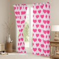 thumbnail image 3 of Homewish Love Heart Print Black Out Curtains for Female Men Adults,Dreamy Princess Curtains Pack of 2 (42x63 Each),Romantic Valentine's Day Bedroom Curtains,Microfiber Bedroom Decor, 3 of 6
