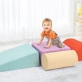 thumbnail image 2 of Juiluna Soft PU Leather Toddlers Climbing Toys, Kids Climbing Toys for Toddlers 1-3, Colourful Foam Climbing Blocks, Lightweight Couch Kids for Sliding, Soft Play Equipment Foam Blocks Climber, 2 of 7