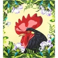 thumbnail image 2 of Front Dishwasher Magnet Sticker Cover Decorative Appliances Stickers Rooster Beautiful Floral Frame Refrigerator Skins Dishwasher Panel Decals, 2 of 6