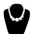 thumbnail image 4 of Colliers Ras du Cou Imitation Perle Exagérée pour Femmes, Ornement de Mariage, Bracelet de Perles, Accessoire de Mode, 4 of 6
