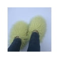 thumbnail image 3 of Fangasis Unisex Warm Shoes Lightweight Booties Slippers Memory Foam Slipper Socks Bedroom Casual House Shoe Light Green 4-4.5, 3 of 3