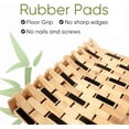 thumbnail image 3 of Natural Bamboo Bath Mat 24 x 16 inches Non-Slip Bamboo Shower Mats for Bathtub Sauna Bathroom, 3 of 6