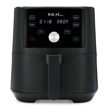 Instant Vortex 6-Quart Air Fryer Oven with Single Basket, 4-in-1 Function, Black