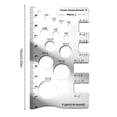 thumbnail image 2 of Bolt Thread Gauge|Screw Measuring Tool|Easy-to-Read Thread Gauge Ruler for Woodworking, Mechanical,, 2 of 4